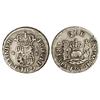 Image 1 : 1/2 Real. -  1757. -  LIMA. -  J.M. -  Columnario. Cal-643. MBC+/MBC. -  -
