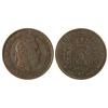 Image 1 : 10 Céntimos. -  1875. -  BRUSELAS. -  Anverso y reverso coincidentes. Tipo medalla. (MBC+). -  -