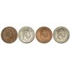 Image 1 : Lote 4 reproducciones 5 Pesetas. -  1874. -  (BRUSELAS). -  AE (2) y AR (2). Dos con fecha en anvers
