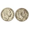Image 1 : Lote 2 monedas 20 Centavos de Peso. -  1883 y 1885. -  MANILA. -  (Múltiples rayas y pequeños golpec