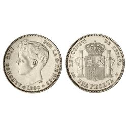 1 Peseta. -  1900 (*19-00) - . S.M.-V. -  S/C.  -  -