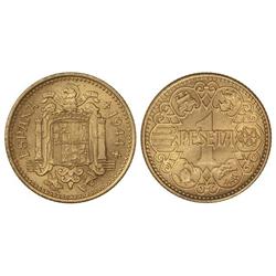 1 Peseta. -  1944. -  S.C. -  -