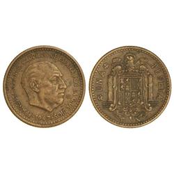 1 Peseta. -  1949. (*19-50) - . (con manchitas). MBC+. -  -