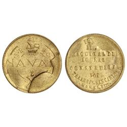 1 Peseta. -  1948. -  NAVAL. TALLERES SAN CARLOS. -  No Coincidente. Error de acuñación. Rotura de c