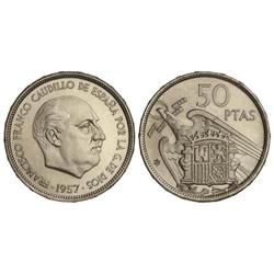 50 Pesetas. -  1957 (*72). -  Procedentes de cartera F.N.M.T. PRUEBA. -  -