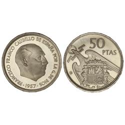 50 Pesetas. -  1957 (*73). -  Procedentes de cartera F.N.M.T. PRUEBA. -  -