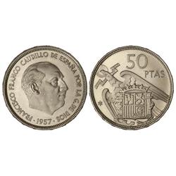 50 Pesetas. -  1957 (*73). -  Procedentes de cartera F.N.M.T. PRUEBA. -  -