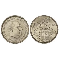 50 Pesetas. -  1957 (*BA). -  SC. -  -