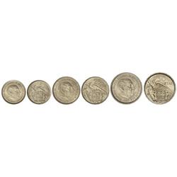 Serie 3 monedas 5, 25 y 50 Pesetas. -  1957 (*BA). -  (50 Pesetas, leves golpecitos). EBC- a EBC. -