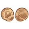 Image 1 : 2 Céntimos de Euro. -  2000. -  Acuñación doble, una desplazada. SC. -  -