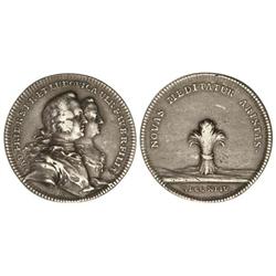 Medalla. -  1744. -  ALEMANIA. -  Anv.: AD.FRID.R.S.P.H.ET LUDOVICA ULR.F.W.B.R.FILLA. Rev.: NOVAS M