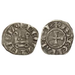 Denier. -  (1260-1312). -  ISABELLA DEVILLEHARDOUIN. -  PRINCIPADO DE ACAYA O MOREA. -  Anv.: ¶DECLA