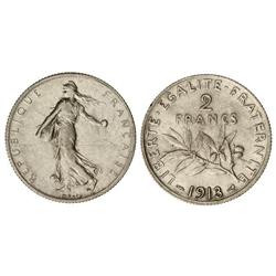 2 Francos. -  1913. -  III REPÚBLICA. -  AR. KM-845.1. MBC+. -  -