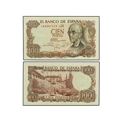 Lote 18 billetes 100 Pesetas. -  17 Noviembre 1970. -  Falla. Series S (2), 1F, 2R, 3A (2), 4A, 4R (