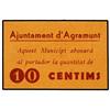 Image 1 : 10 Cèntims. -  Aj. d´AGRAMUNT. -  (Alguna adherencia al dorso). AT-9; T-18. EBC-. -  -