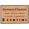Image 1 : 5 Cèntims. -  Aj. d´AGRAMUNT. -  AT-10; T-19. EBC-. -  -