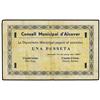 Image 1 : 1 Pesseta. -  11 Juny 1937. -  C.M. d´ALCOVER. -  ESCASO. AT-85; T-108. MBC+. -  -