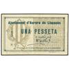 Image 1 : 1 Pesseta. -  Aj. d´AURORA DE LLUÇANES. -  ESCASO. AT-245; T-305. MBC+. -  -