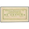 Image 1 : 50 Cèntims. -  C.M. de CAPAFONTS. -  MUY RARO. AT-648; T-759. EBC+. -  -