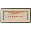 Image 1 : 25 Cèntims. -  C.M. de CAPAFONTS. -  MUY RARO. AT-649; T-760. EBC+. -  -