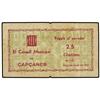 Image 1 : 25 Cèntims. -  Agost 1937. -  C.M. de CAPÇANES. -  ESCASO. AT-652; T-763. MBC. -  -