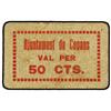 Image 1 : 50 Cèntims. -  Aj. de COPONS. -  Cartón. RARO. AT-870; T-1010. MBC+. -  -