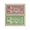 Image 1 : Lote 2 billetes 25 Cèntims y 1 Pesseta. -  Setembre 1937. -  C.M. de DOMENYS DEL PENEDÈS. -  AT-911/