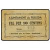 Image 1 : 10 Cèntims. -  Aj: de FULLEDA. -  AT-1076; T-1247. MBC. -  -