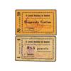 Image 1 : Lote 2 billetes 50 Cèntims y 1 Pesseta. -  Juny 1937. -  C.M. de GANDESA. -  Cartones. AT-1081/82; T