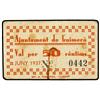 Image 1 : 50 Cèntims. -  Juny 1937. -  Aj. de GUIMERÀ. -  Cartón. (Manchas). RARO. AT-1218; T-1395. MBC. -  -
