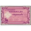 Image 1 : 50 Cèntims. -  27 Agost 1937. -  Aj. de NAVARCLES. -  Sin numerar. (2 puntos de grapa y restos de ad