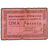 Image 1 : 1 Pesseta. -  Aj. d´OLÈSTRIA. -  (En dos mitades restauradas). MUY RARO. AT-1683; T-1932. BC. -  -