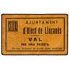 Image 1 : 1 Pesseta. -  Aj. d´OLOST DE LLUÇANÈS. -  Cartón. ESCASO. AT-1695; T-1944. MBC+. -  -