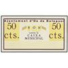 Image 1 : 50 Cèntims. -  10 Octubre 1937. -  Aj. d´OS DE BALAGUER. -  ESCASO. AT-1726; T-1981. SC-. -  -