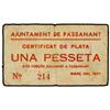 Image 1 : 1 Pesseta. -  Març 1937. -  Aj. de PASSANANT. -  (Algo sucio). ESCASO. AT-1783; T-2067. MBC-. -  -