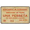 Image 1 : 1 Pesseta. -  Març 1937. -  Aj. de PASSANANT. -  (Algo sucio). ESCASO. AT-1783; T-2067. MBC-. -  -