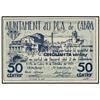 Image 1 : 50 Cèntims. -  10 Setebre 1937. -  Aj. d´EL PLA DE CABRA. -  ESCASO. AT-1848; T-2138. SC. -  -