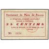 Image 1 : 25 Cèntims. -  1 Febrer 1937. -  Aj. de PLANA DE RIUCORP. -  (Algo sucio). ESCASO. AT-1860; T-2154.