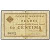 Image 1 : 50 Cèntims. -  1 Maig 1937. -  C.M. de PRADES. -  (Sucio). RARO. AT-1980; T-2283. MBC-. -  -