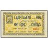 Image 1 : 25 Cèntims. -  Juny 1937. -  Aj. de LA RIBA. -  ESCASO. AT-2100; T-2425. EBC. -  -