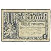 Image 1 : 1 Pesseta. -  21 Octubre 1937. -  Aj. de RIUDEBITLLES. -  RARO. AT-2152; T-2489. MBC. -  -