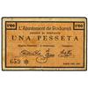 Image 1 : 1 Pesseta. -  Maig 1937. -  Aj. de RODONYÀ. -  RARO. AT-2193; T-2532. MBC. -  -