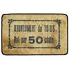 Image 1 : 50 Cèntims. -  Aj. de TOUS. -  Cartón. (Sucio). RARO. AT-2590c; T-3008. MBC. -  -