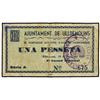 Image 1 : 1 Pesseta. -  19 Juny 1937. -  Aj. de ULLDEMOLINS. -  (Reparaciones). MUY RARO. AT-2616; T-3035. (MB