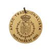 Image 1 : Aplec Tradicionalista. -  1955. -  MONTSERRAT. -  Anv.: Escudo de Armas. Aluminio anonizado. Ø 30 mm