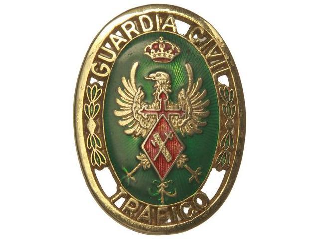 Guardia Civil De Trafico S F Anv Escudo De La Guardia Civil Metal Dorado Y Esmaltes O 40