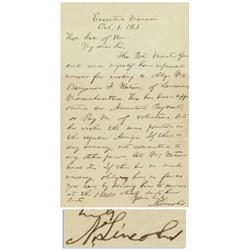 Abraham Lincoln ALS as President