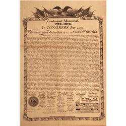 Declaration of Independence 1876