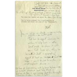 Jackie Kennedy Autograph Note