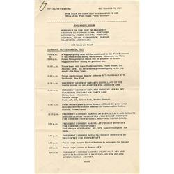 JFK 1963 Itinerary